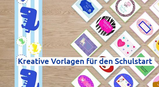 Gratis: Aufkleber & Etiketten für die Schule zur Beschriftung downloaden