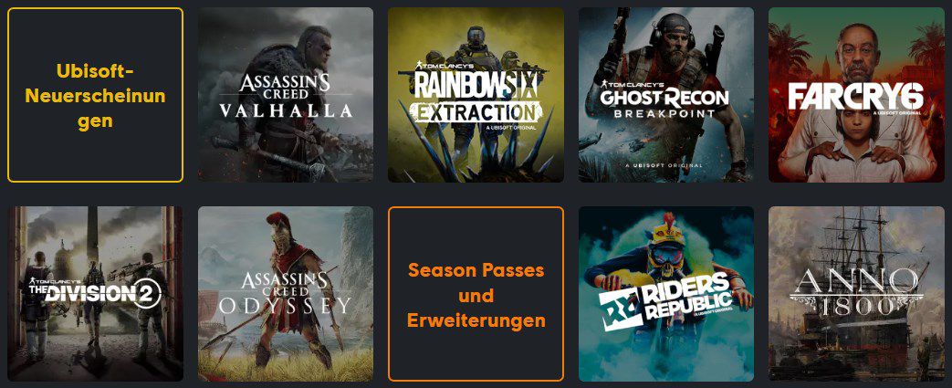 UBISOFT+ bis zum 19. Januar 16Uhr über 100 PC Spiele für 1€ im Testmonat