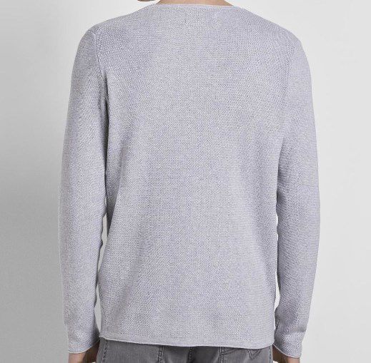 Tom Tailor Denim Herren Strickpullover in Grau für 12,99€ (statt 19€)