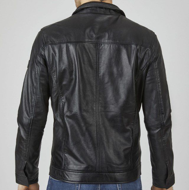 bugatti Lederjacke BU 109 Lammnappa in Schwarz ab 169,96€ (statt 250€)