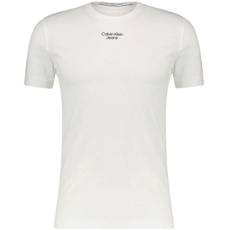 Calvin Klein Jeans T Shirt STACKED in Weiß für 15,69€ (statt 24€)