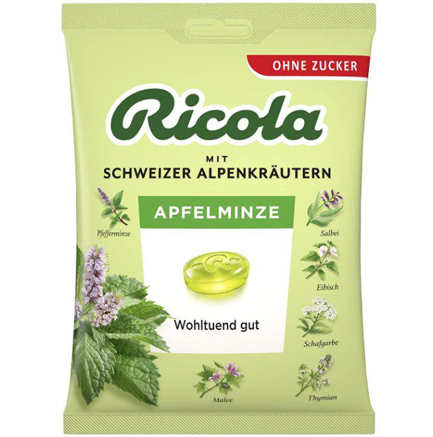 75g Ricola Apfelminze zuckerfrei Beutel für 1,40€ (statt 1,75€)