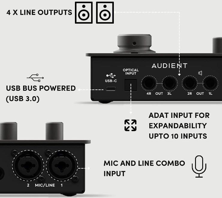 Audient Audiointerface iD14 MKII Mikrofonvorverstärker für 179,10€ (statt 207€)