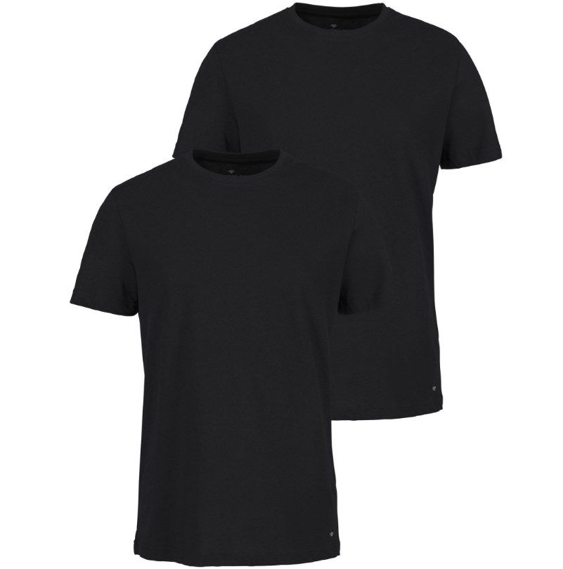2er Pack Tom Tailor Basic T-Shirt in Schwarz ab 11,19€ (statt 14€) L &#038; XL