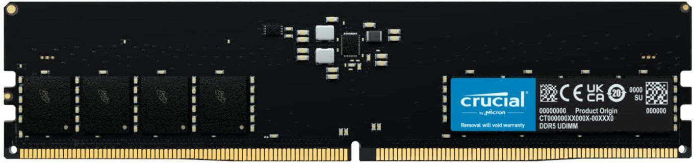 Crucial RAM CT32G48C40U5 32GB DDR5 4800MHz RAM für 149,99€ (statt 169€)