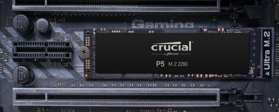 Crucial P5 M.2 PCIe 3.0 SSD mit 2TB Kapazität ab 159,90€ (statt 188€)