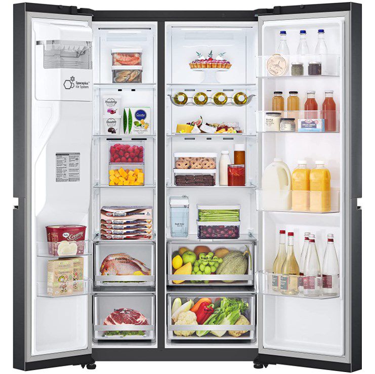 LG Electronics Side by Side Kühlschrank mit Eis  und Wasserspender ab 1134€ (statt 1264€)