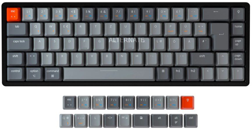 Keychron K6 RGB Gateron Red mechanische Tastatur für 71,98€ (statt 110€)