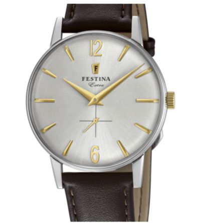 Festina F20248/2 Analog Quarzuhr mit Lederarmband für 69€ (statt 83€)