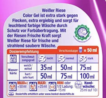 Weißer Riese Color Gel (2x 100WL) für 17,99€ (statt 30€)   Sparabo