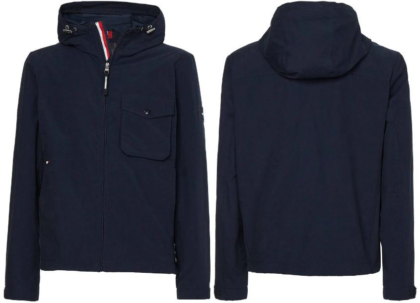 Tommy Hilfiger Jacke Cotton Hooded Jacket in Hellblau oder Marine für 194,94€ (statt 280€)