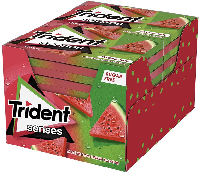 12x Trident Zuckerlose Kaugummis mit Wassermelonengeschmack für 7,96€ (statt 19€)