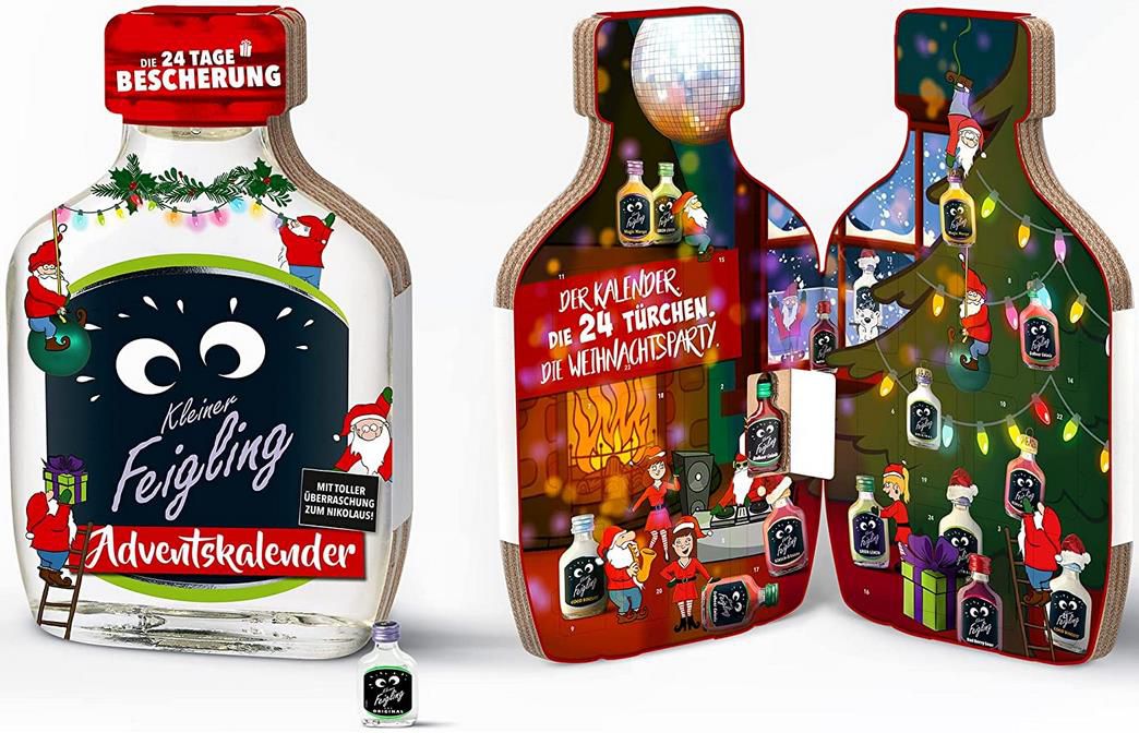 Kleiner Feigling Adventskalender mit 24 x 20ml für 19,99€ (statt 25€)   Prime