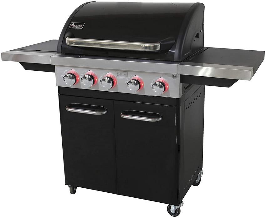 Activa Black Star 500 Gasgrill mit 4 Brenner + 800 Grad Infrarot Seitenbrenner für 329,99€ (statt 487€)