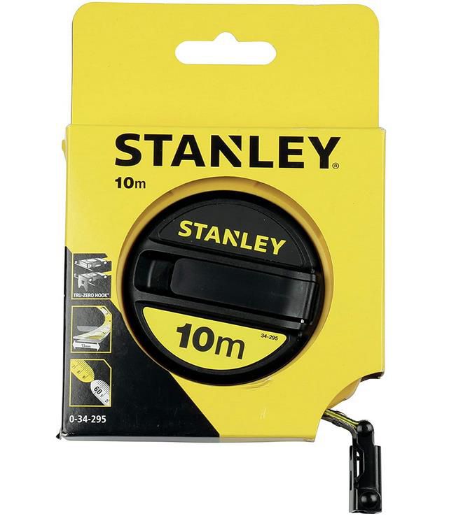 Stanley Kapselbandmaß Fiberglas, 10m für 6,25€ (statt 12€)   Prime