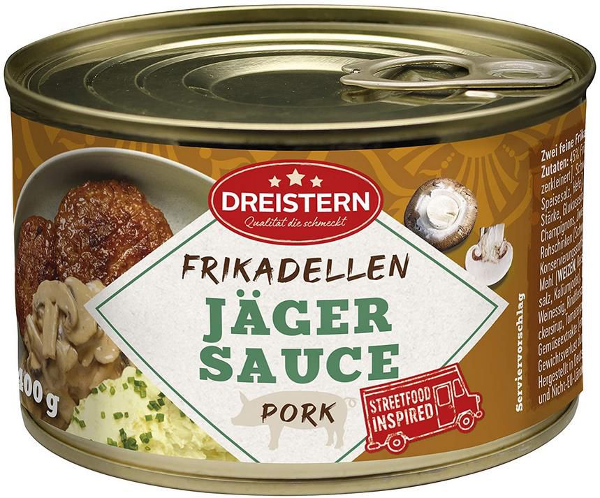 Dreistern Frikadellen in Jägersauce ab 2,37€ (statt 3,59€)   Prime Sparabo