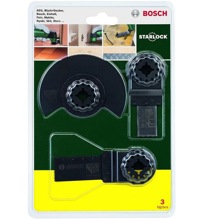 Bosch DIY Holz Multifunktionswerkzeug Starter Set, 3tlg. für 11,74€ (statt 17€)   Prime