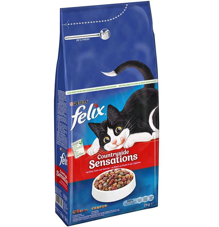 6 x 2 Kg Beutel Felix Countryside Sensations Katzenfutter ab 26,36€ (statt 35€)   Prime