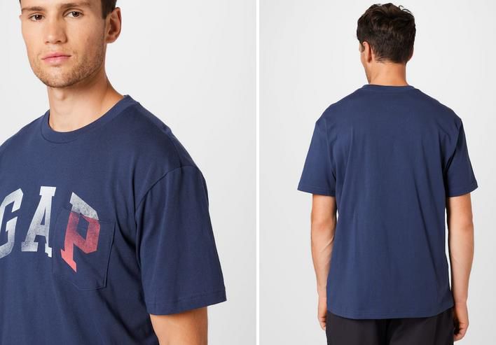 GAP T Shirt mit Brusttasche in Navy für 11,90€ (statt 25€)