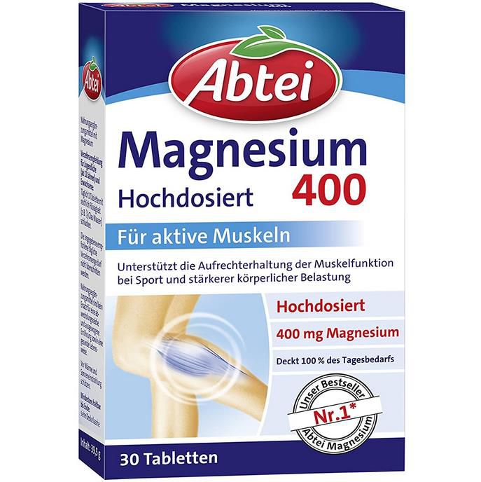 💪 30er Pack Abtei Magnesium 400 Magnesiumtabletten ab 2,20€ (statt 4€)