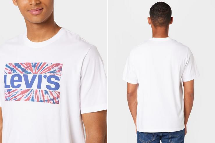 Levis T Shirt in Weiß mit Brustprint für 17,90€ (statt 30€)