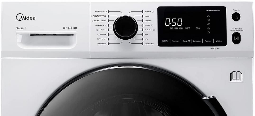 Midea WT 7.860 iN Slim Design Waschtrockner 8/6kg für 329€ (statt 507€)