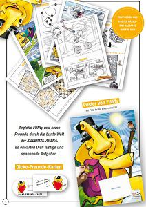 Zillertalarena: Funty Comic Malbuch gratis