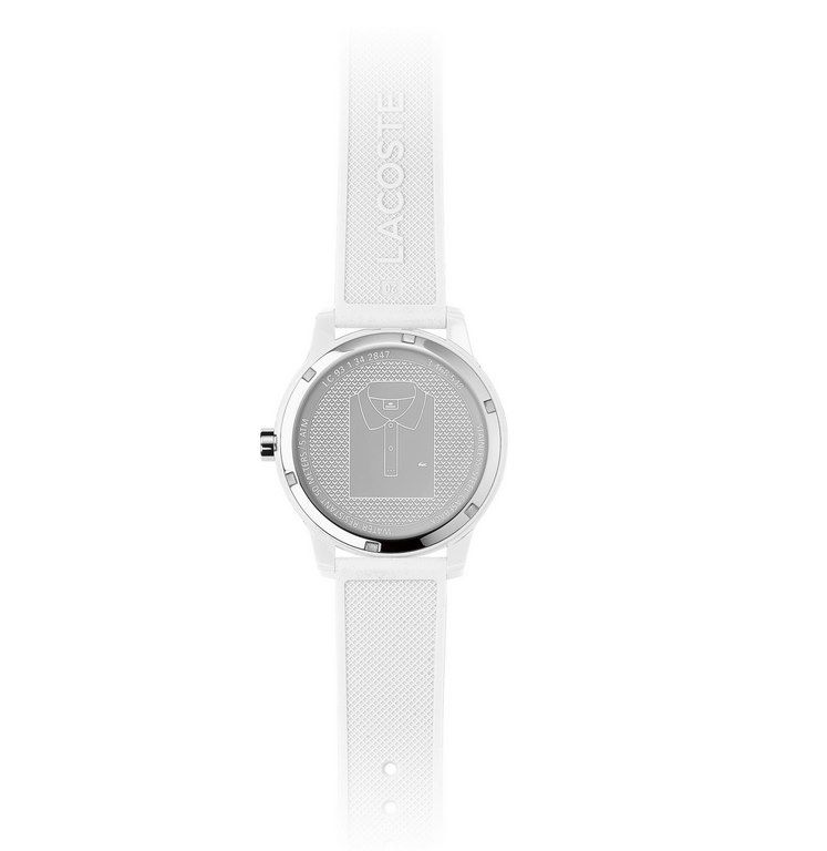 Lacoste Analoge Armbanduhr mit Silikonarmband in Weiß für 63,70€ (statt 80€)