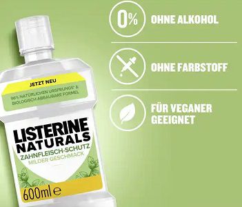 Listerine Naturals Mundspülung gratis ausprobieren