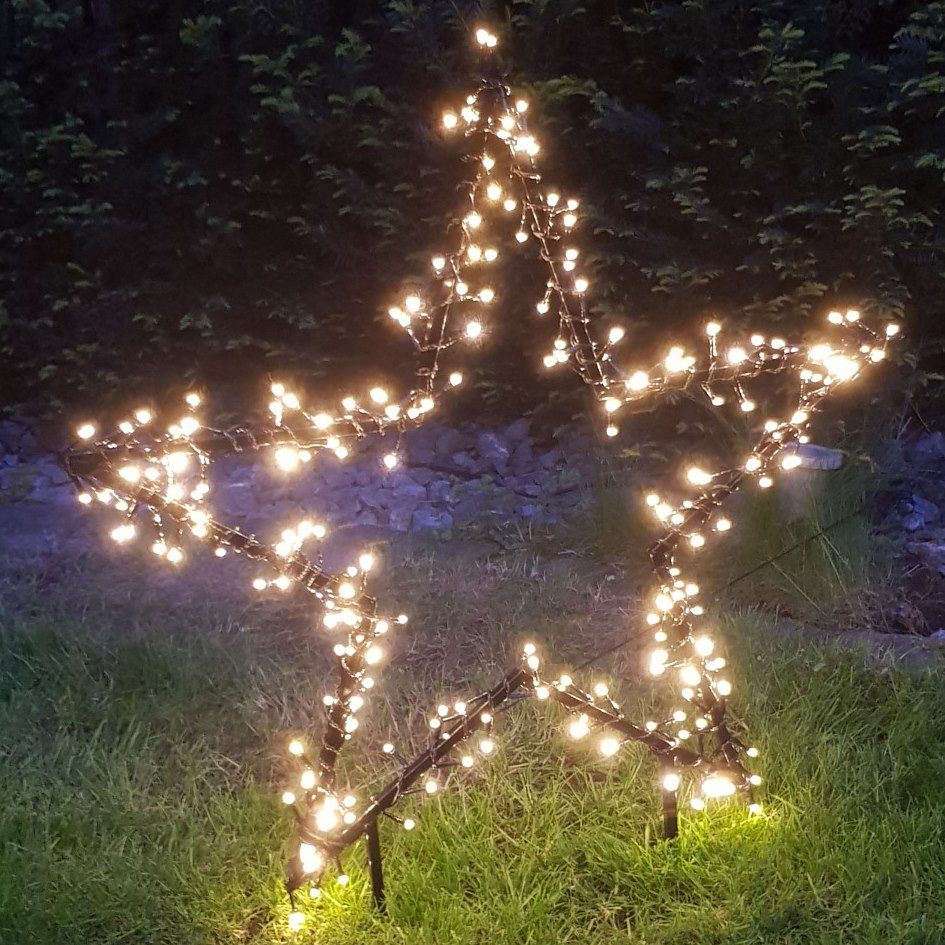 Star-Max LED-Gartenstecker &#8222;Stern&#8220; XXL mit 150 LEDs für 29,94€ (statt 40€)