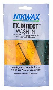 Gratis: Nikwax TX.Direct Probe für Regenbekleidung