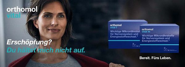 Wieder da! Produktprobe von Orthomol Vital gratis anfordern