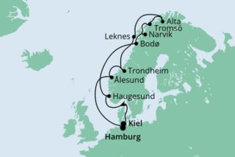 Ab 18.09.: 15 Tage AIDAbella von Kiel über Norwegen nach HH ab 1498€ p.P.