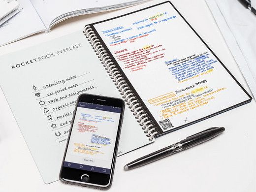 Rocketbook Core   Wiederverwendbares Notizbuch mit App in A4 für 31,99€ (statt 40€)