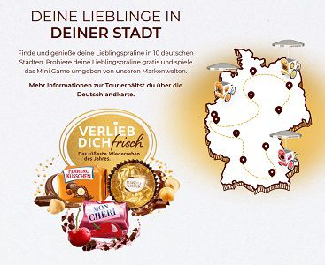 Gratis: Ferrero geht auf TOUR!