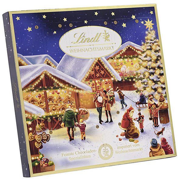 Lindt Weihnachtsmarkt Mini Tischkalender Adventskalender (2022) für 6,99€ (statt 12€) &#8211; Prime