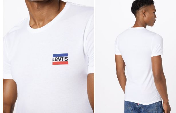 2er Pack: Levis Rundhalsshirts in Grau und Weiß für 20,93€ (statt 30€)