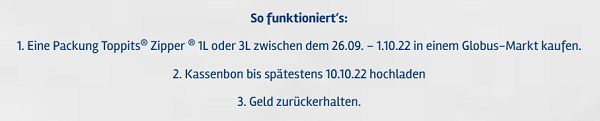Globus: Toppits® ZIPPER® gratis ausprobieren