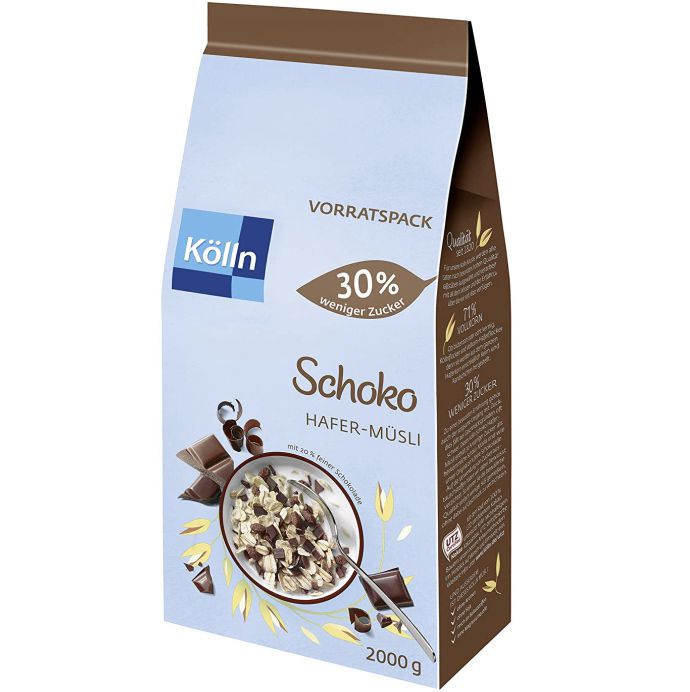 2kg Kölln Müsli Schoko mit 30% weniger Zucker ab 6,74€ (statt 10€)   Prime Sparabo