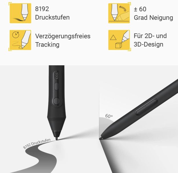 XENCELABS Grafiktablett für PC mit 8192 Druckstufen für 149,99€ (statt 300€)