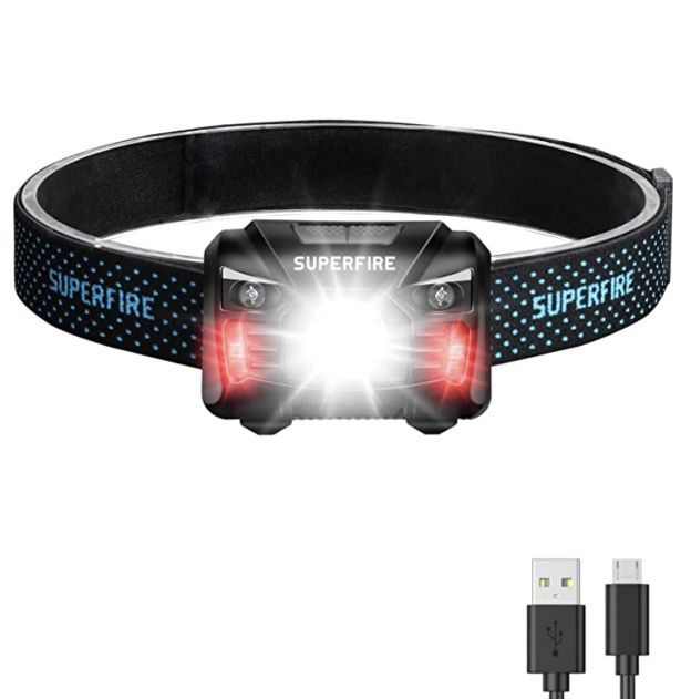 SuperFire HL06 LED Stirnlampe mit 500lm für 10,19€ (statt 16€) &#8211; Prime
