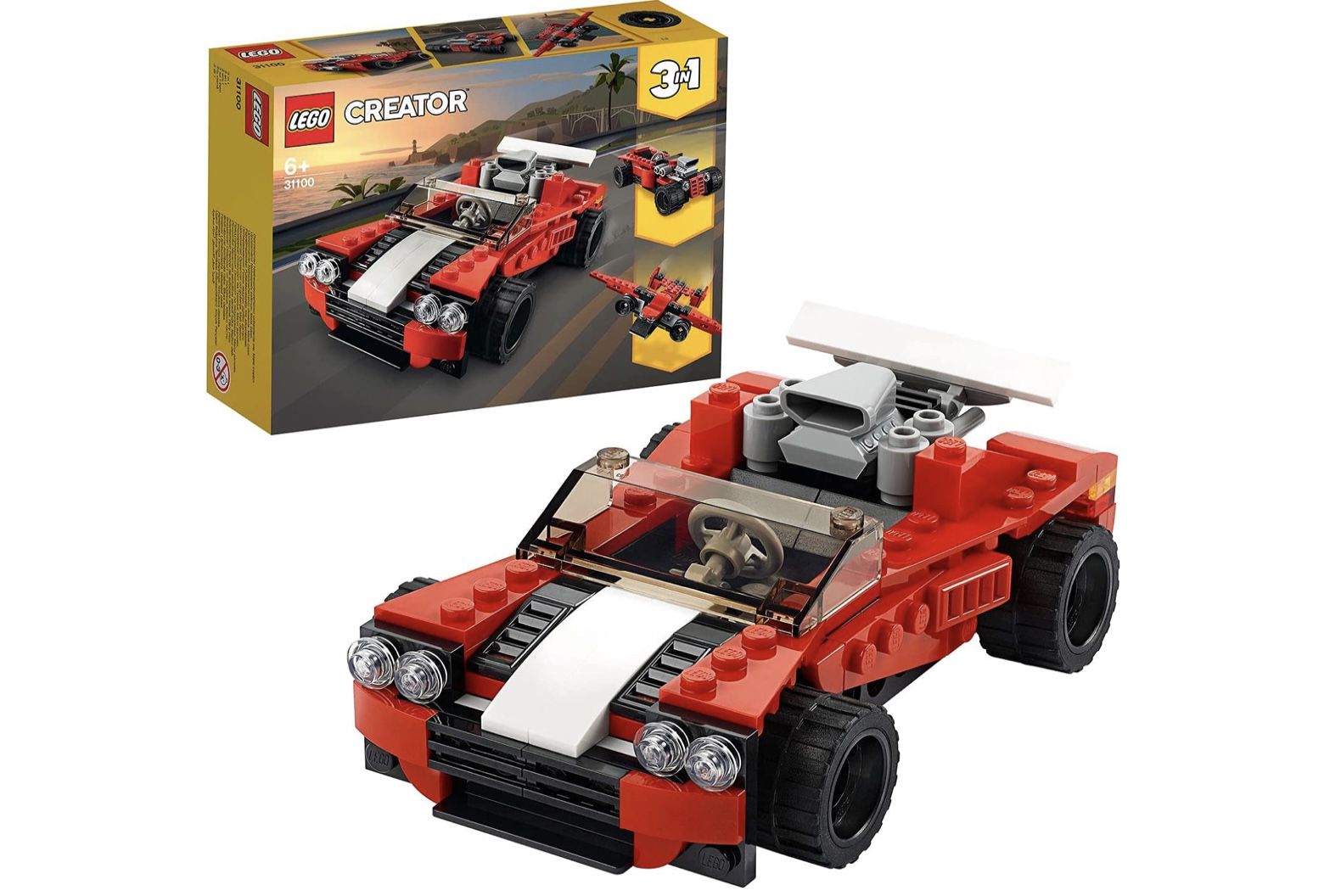 LEGO 31100 Creator 3 In 1 Sportwagen Spielzeug für 6,73€ (statt 10€)   Prime