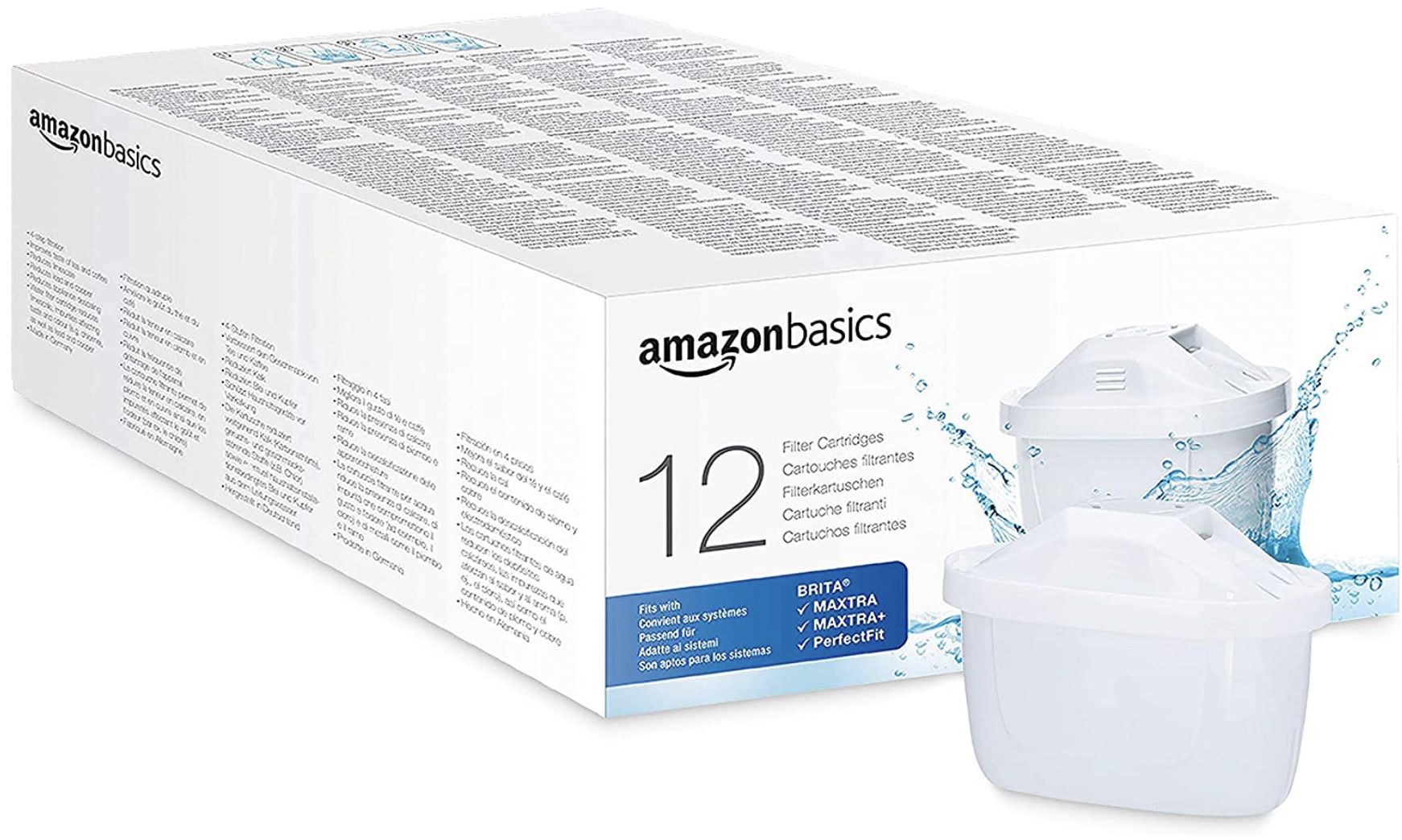 12er Pack Amazon Basics Wasserfilterkartuschen für 26€ (statt 50€)   Prime