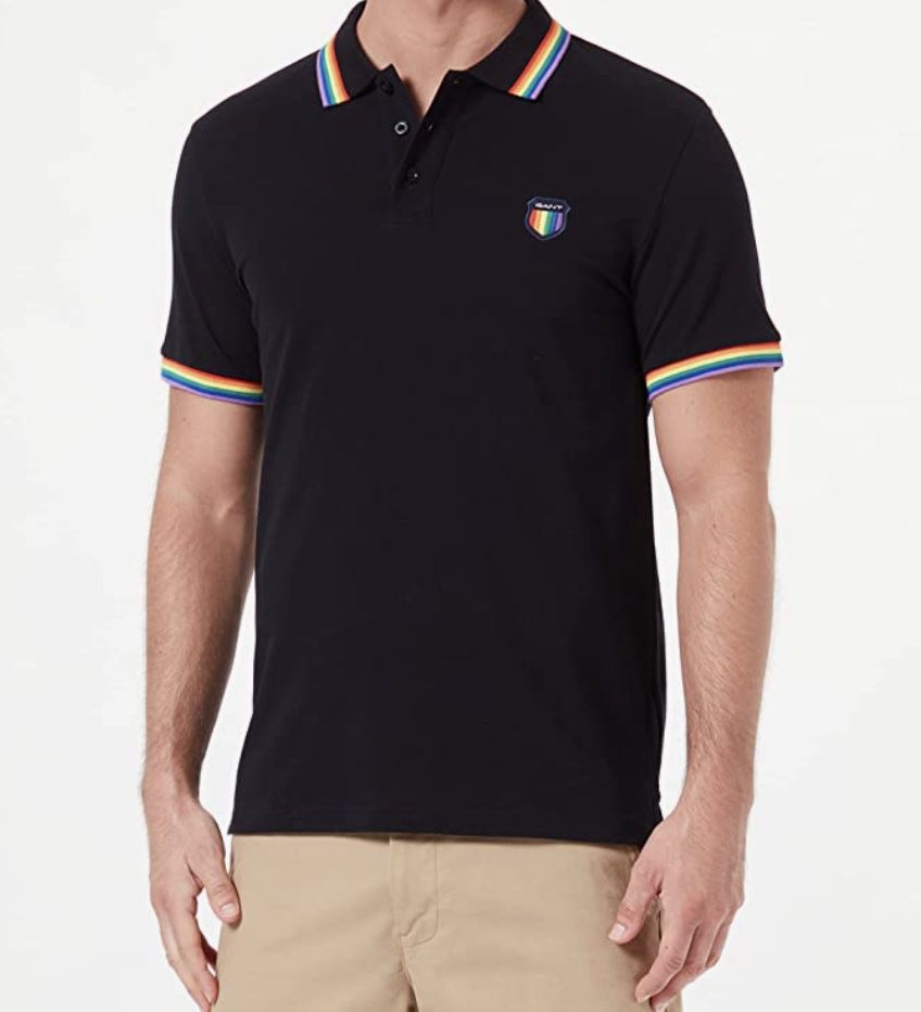 GANT D.1 Pride Pique SS Rugger Herren Polohemd für 35,20€ (statt 100€?)