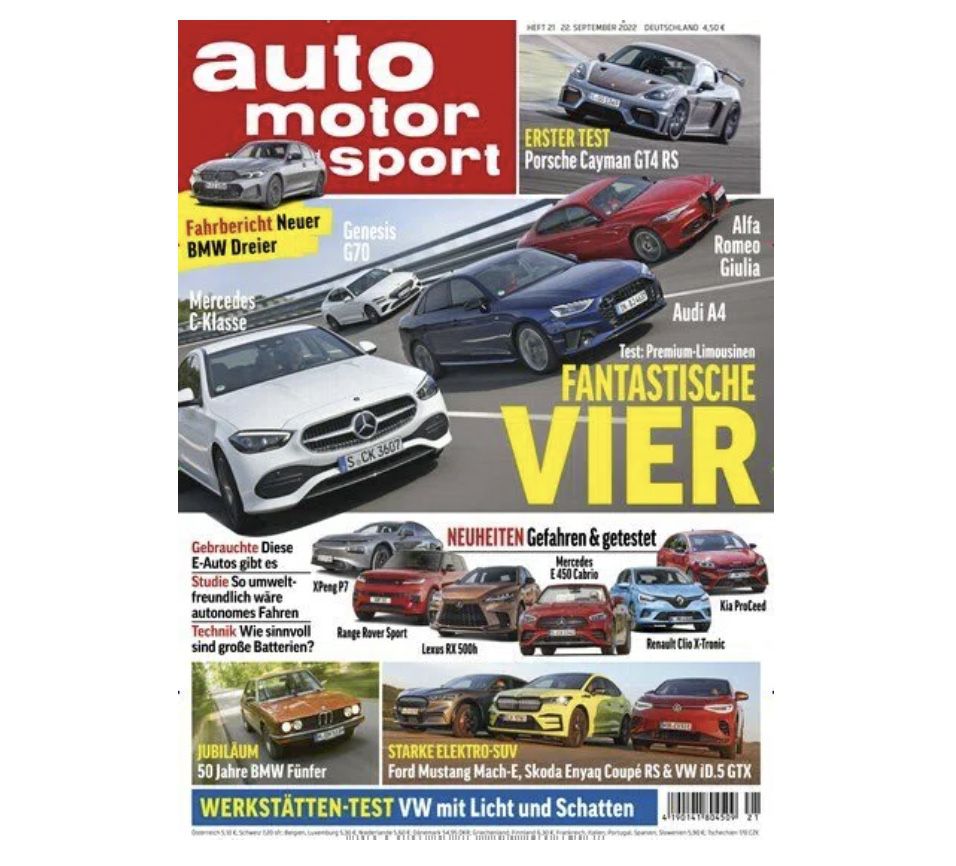 13 Ausgaben auto motor und sport für 59,80€ + Prämie: 50€ Amazon Gutschein