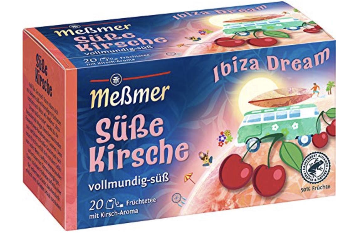 20er Pack Meßmer Ibiza Dream Süße Kirsche Teebeutel für 1,29€ (statt 2€)   Prime Sparabo
