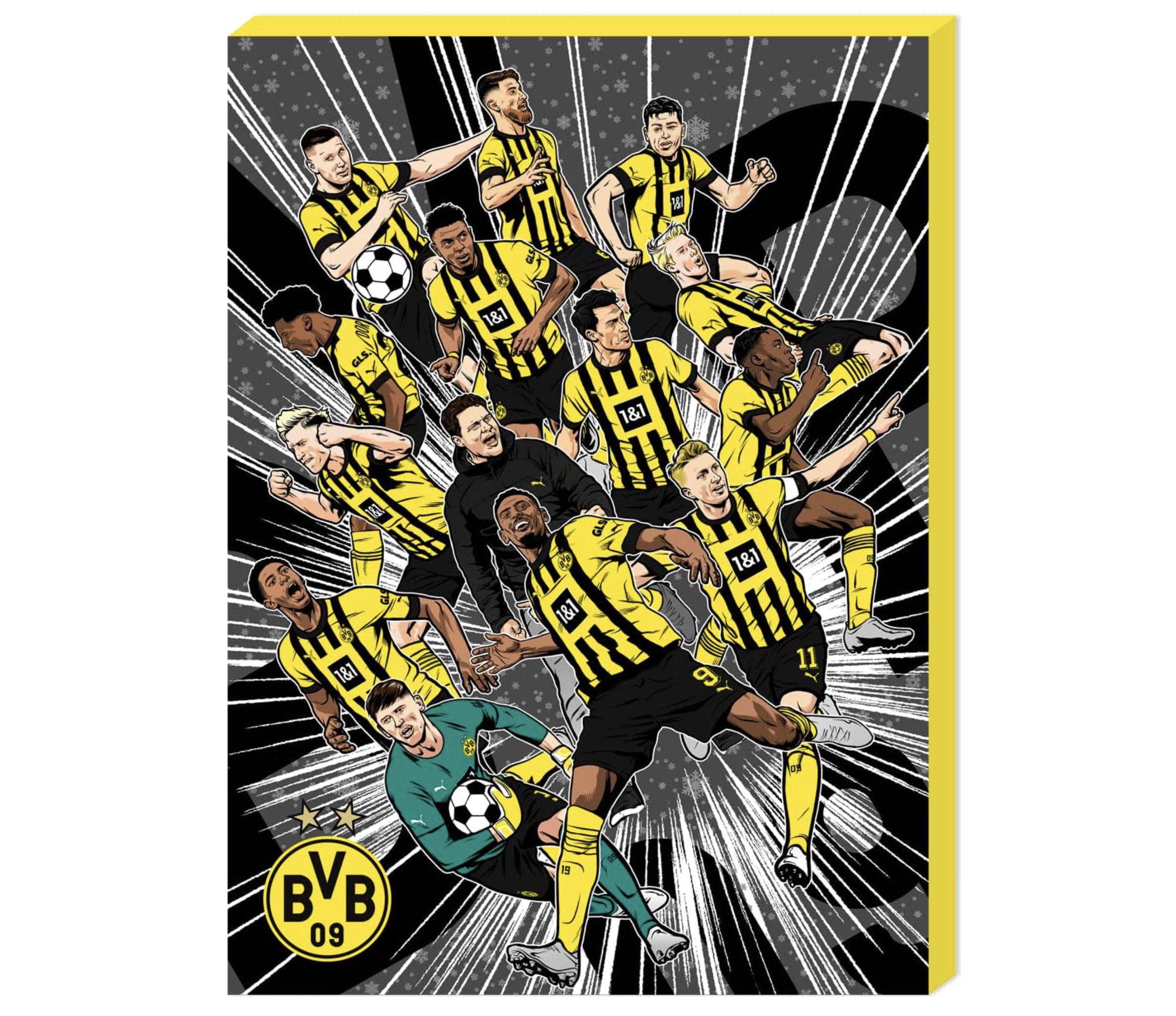 BVB Adventskalender 2022 inkl. 5€ Fanshop Gutschein für 4,98€   Prime