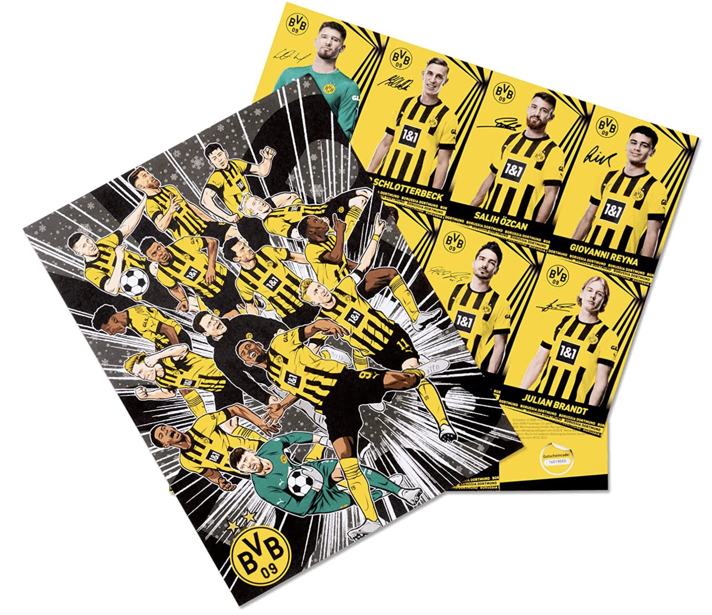 BVB Adventskalender 2022 inkl. 5€ Fanshop Gutschein für 4,98€   Prime