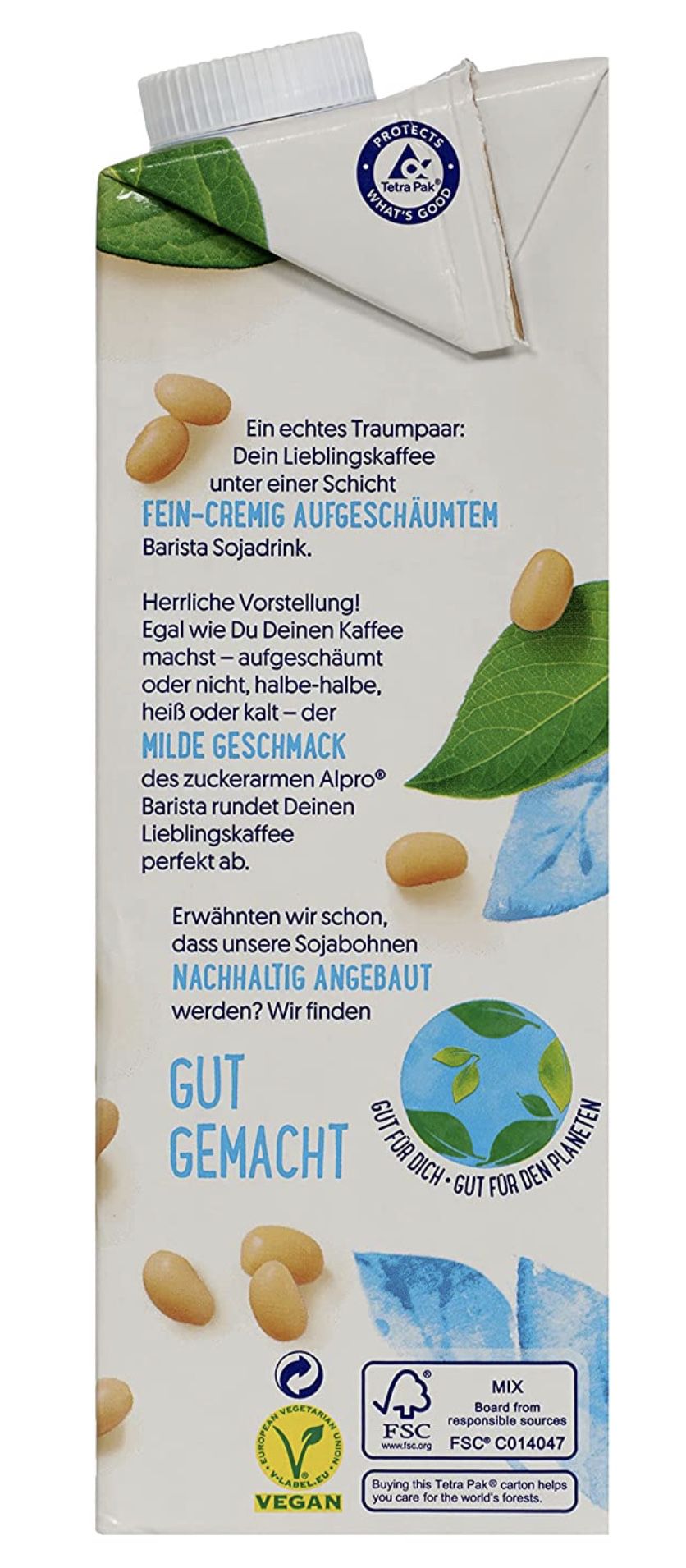 8er Pack Alpro Barista Sojadrink Pflanzlicher Drink aufschäumbar für 13,90€ (statt 16€)