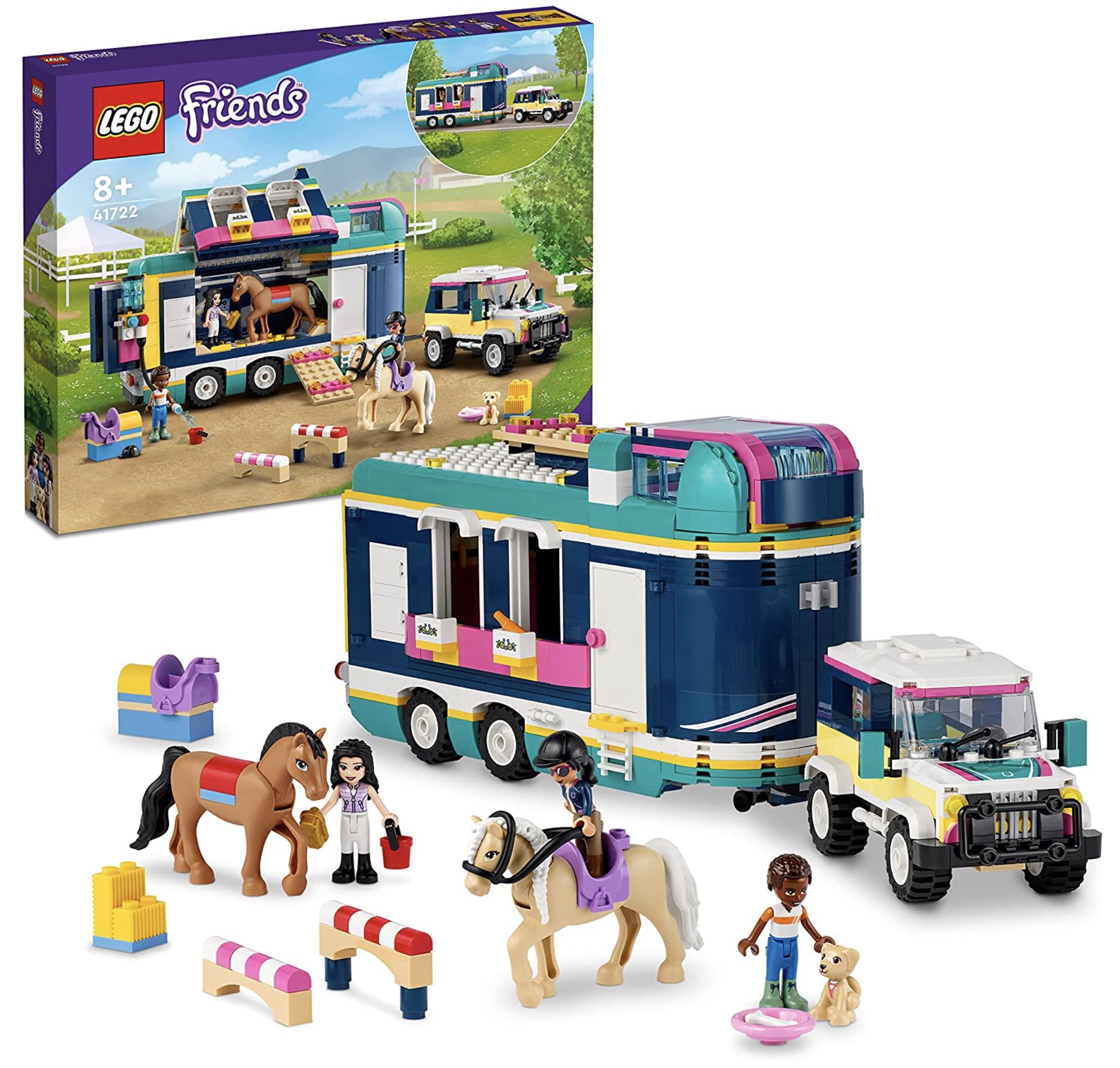 LEGO 41722 Friends Pferdeanhänger mit Spielzeug Auto für 79,99€ (statt 95€)